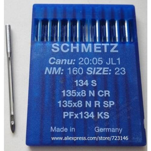 10 SINGER 20U SCHMETZ LEATHER MACHINE SEWING NEEDLES 134 S PFx134 KS 34S(134LR),PF*134 SIZE #9 #14 #10 #22 #16 #23 #22 PFAFF