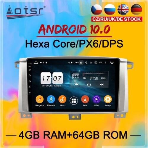 2 Din IPS Screen Android 10 DSP Car Multimedia Player For Toyota Land Cruiser LC100 2002- 2007 Navi Audio Radio Stereo head unit
