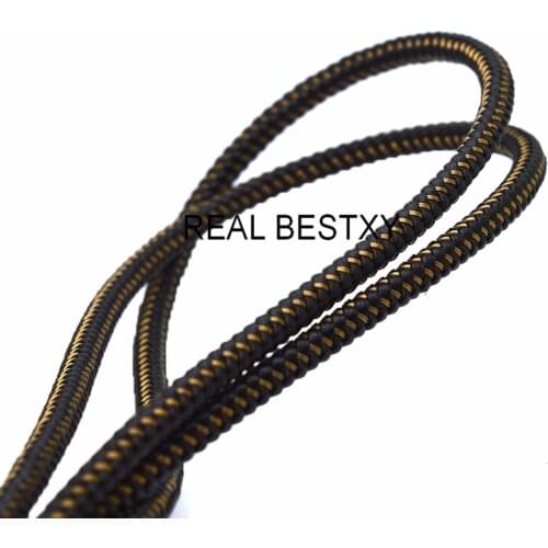 2m/lot approx 5.2*5.2mm black square leather steel wire cords for jewelry bracelets making diy cords wholesale leather cord