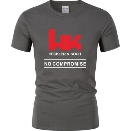 2020 HK Logo Heckler Koch Firearms No Compromise Man TShirt Short Sleeve Mens Tees T Shirt Men Neck Women T-Shirts XS-XXXL HH