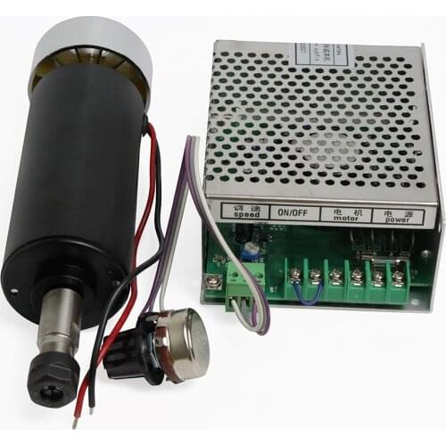 500W Air cooled spindle ER11 chuck CNC 0.5KW Spindle Motor + Power Supply speed governor