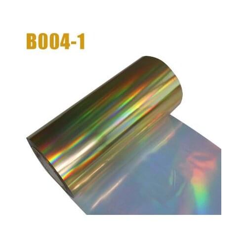 Free shipping 1 roll 25cmx25m hologram Heat Transfer Vinyl Laser Colorful Gold Iron on Film HTV T-shirt DIY