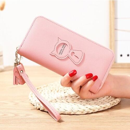 Long Womens Wallet Purses Coin Purse Portfel Damski Carteira Card Holder Portefeuille Female Pu Leather Clutch Money Bag Mujer