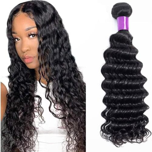 Deep Wave Bundles Brazilian Hair Weave Bundles Deep Curly 30 inch Hair Extensions For Black Women Human Hair Bundles