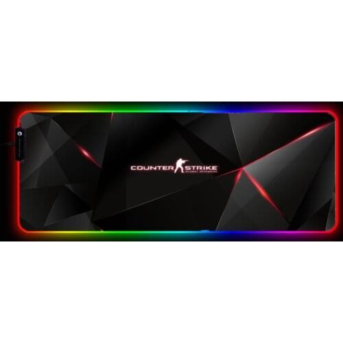 Led 800x300mm Gaming Mouse Pad RGB Computer Mousepad Gamer Custom DIY Large XXL Backlight Keyboard Desk Mat for CSGO All Black