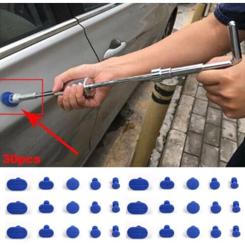 PDR 30pcs Glue Tabs Auto Body Pulling Paintless Dent Repair Tools Glue Tabs Fungus Suction Cup Suckers