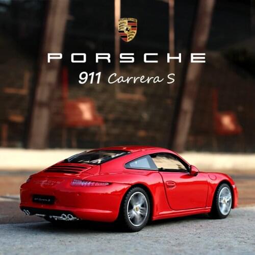 Welly 1:24 Porsche 911 CARRERA S car alloy car model simulation car decoration collection gift toy Die casting model boy toy