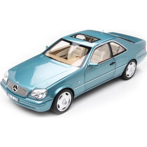 1:18 Scale CL600 Coupe C140 Car Model Metal Diecast Toy 1997 S Classic Vehicle for Adult Children Boys Collectible Gift Souvenir