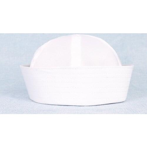Fashion Fancy Dress Party Costume Cosplay White Sailor Navy Hat Cap with Anchor Props Kids Sailor Costume Man Adult Child Hat