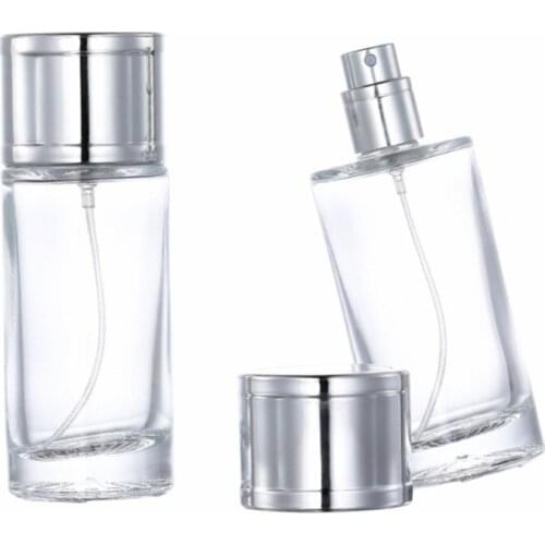 2021 New 50ml Glass Perfume Bottles Empty Refillable Containers Essential Oil Vial Fragrance Cosmetic Jar