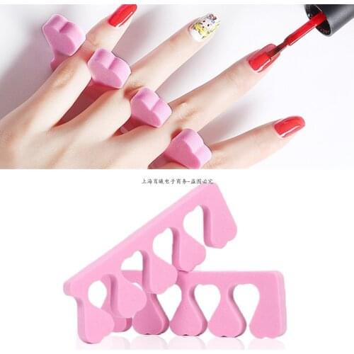 New Nail Art Toes Separators Soft Sponge Finger Separator Cotton UV Gel Polishing Manicure Pedicure Nail Holding Tools Hand Care