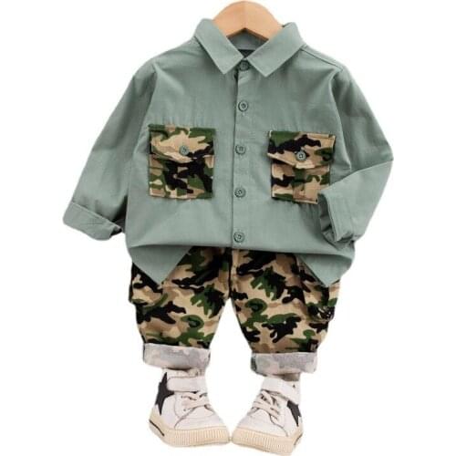 New Spring Children Casual Clothes Baby Boys Girls Fashion Shirt Pants 2Pcs/sets Autumn Kids Toddler Clothing Infant Tracksuits