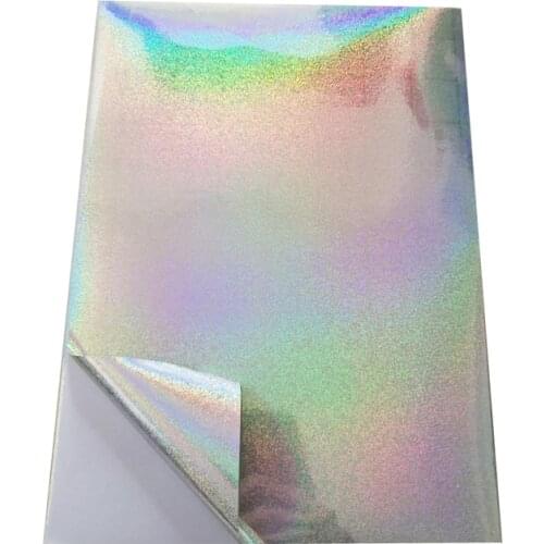 New High Quality 50 Micron Thickness A4 Blank Shinny Powder Spot HOLOGRAM Sticker Label Paper for LASER Printer