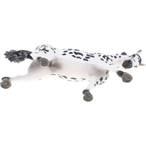 Plastic Animal Model Figurines Kids Toy Home Decor Appaloosa Spotted Horse