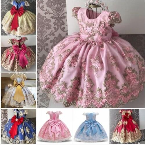 Princess Dress New Year Baby Party Dress Gown Kids Dresses for Girls Birthday Party Dress Vestido Wear 2020 christmas dress girl