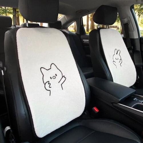 Car Pig/Rabbit Design Front Back Backrest Lumbar Cushion for Truck Suv Interior