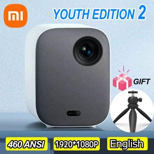 Xiaomi Mijia Projector TV Youth Edition 2 Mini DLP Projector Full HD 1080P 460 ANSI lumens Android Wifi Home Theater Beamer