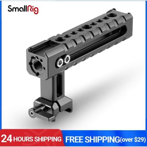 SmallRig Nato Handgrip Nato Clamp Handle With Mounting Thread Holes Cold Shoe Mounts for DSLR Camera Cages-1955