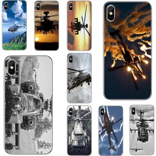 Apache-Helicopters-sunset-fighter For Samsung Galaxy J5 J6 J7 J8 J1 J2 J3 J4 Plus 2018 Prime 2015 2016 2017 Silicone Bag Case