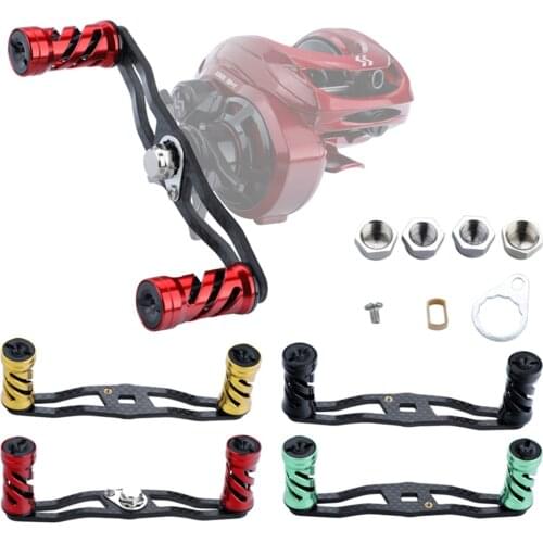 Sougayilang Fishing Reel Handle Carbon Fiber for Baitcasting 11.5cm Suit for Baitcasting Fishing Reel Fishing Accessories 7*4