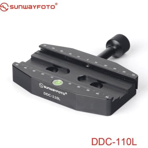 SUNWAYFOTO DDC-110L 110mm Screw-knob Release Clamp for Tripod Head Leveling Base Suit for Large format DLSR and Telephoto Lens