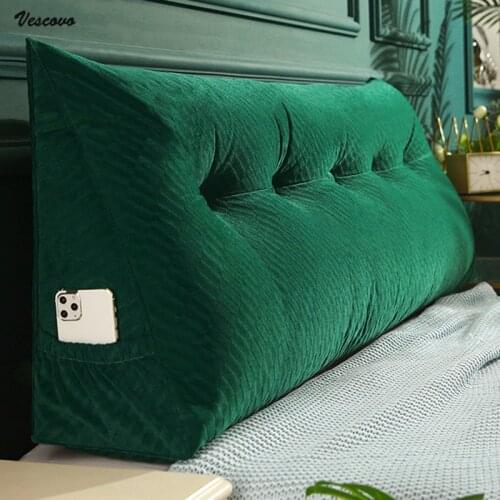 VESCOVO big long reading pillow backrest cushion large sofa waist pillow tatami Bed headrest cushion