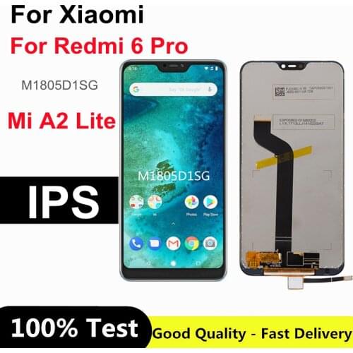 5.84" For Xiaomi Mi A2 Lite LCD Display Touch Screen Digitizer Assembly For Xiaomi Redmi 6 Pro MiA2 Lite A2Lite Display