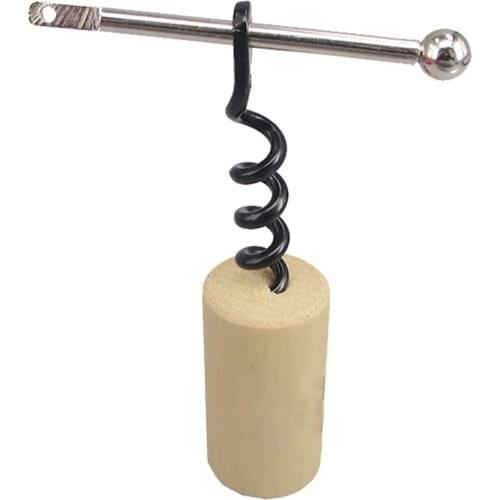 1pc Portable Wine Opener Mini Stainless Steel Corkscrew Bottle Corkscrew Double Hinged Outdoor Keychain Wine Opener Tools