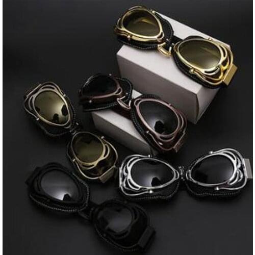 2018 New popular Retro Goggles Motorcycle Helmet Goggles Moto knight Riding Windproof Dustproof Goggles