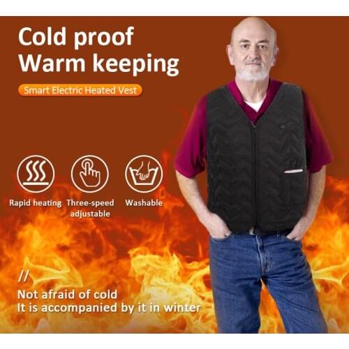 2021 Heated Vest USB Outdoor Warm Jacket Heated Vest USB Charging Heating Vest Intelligent Heating Vest Heating Clothes