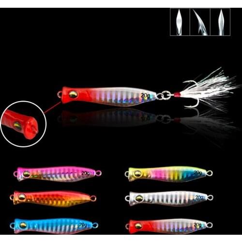 Long Shot Metal Sequins Popper Fishing Lure Wobblers 10/15/20/25/30/40g Jig Shads Spoon Artificial Hard Bait Fishing tackle
