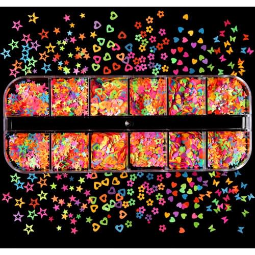 Sparkly Epoxy Resin Glitter Powder Butterfly Heart Star Sequins Resin Art Supplies Jewelry Making Craft DIY Resin Shaker Filler