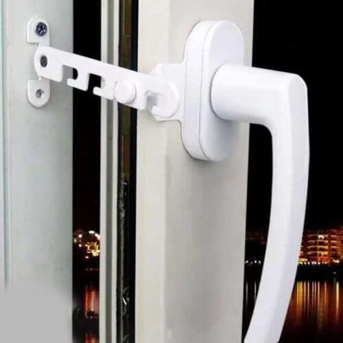 Window Restrictor Lock Stainless Steel Telescopic Wind Bracing Support Fittings Childproof Restrictor for Window