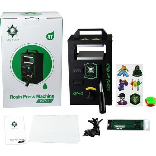 4ton Hydraulic Vapor Rosin Press Machine Heat Press 4.5x4.7inch Power Dual Heated Plates Portable Oil Wax Extracting Tool