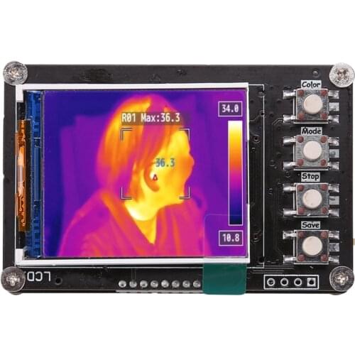 Infrared Thermal Imager AMG8833 Thermal Imaging Camera Temperature Sensors 1.6 Inch TFT Display Screen 10Hz Data Refresh Rate