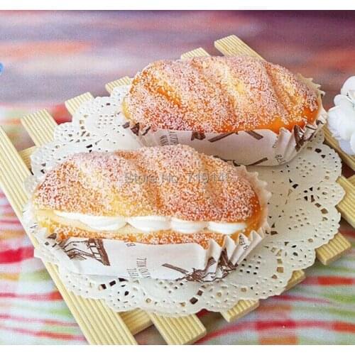 Artificial PU fake cream cup bread bread food Kitchen restaurant decorated DIY wedding festival props toy
