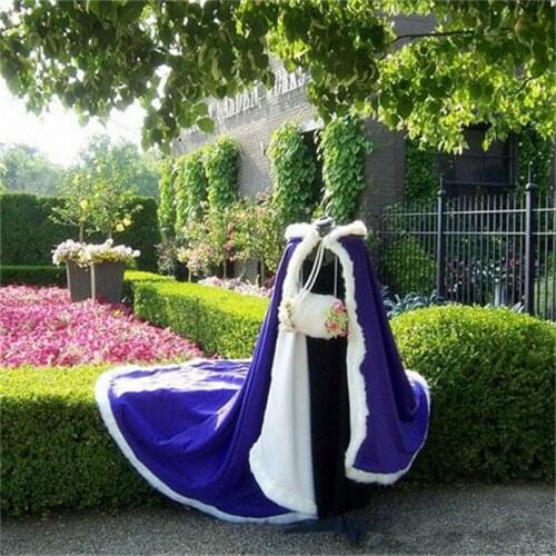 Fur Faux Winter Keep warm Bridal Shawl Wedding Cape Bridal Cloaks Wedding Coat Jacket For Evening Party Bridal Shawl Cape
