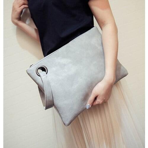 Fashion Womens Clutch Bag Envelope Bag Pu Leather Bag Female Bag