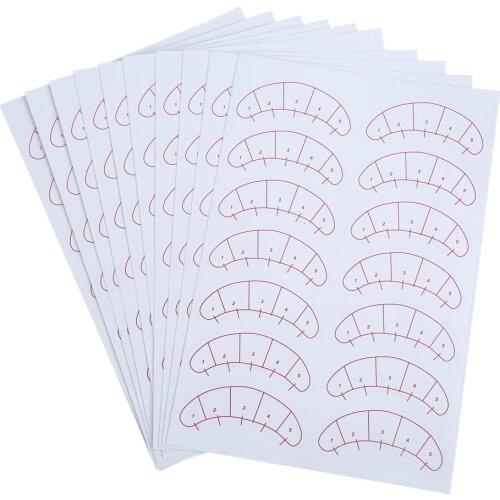 700 Pairs Eyelash Extension Sticker Eye Mapping Under Eye Sticker Disposable Individual Eyelash Glue Holder Pallet