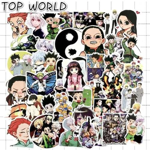 10/100pcs/set Mixed Hunter X Hunter Adventure Sticker For Skateboard Snowboard Laptop Phome Luggage Refrigerator Laptop