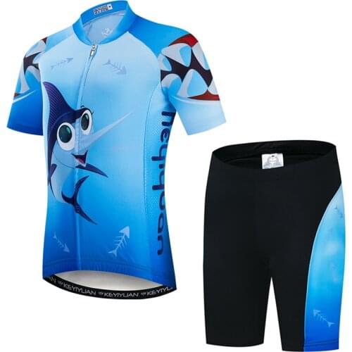 2019 Keyiyuan Summer New Childrens Outdoor Riding Equipment Quick-drying Sweat Short Sleeve Set