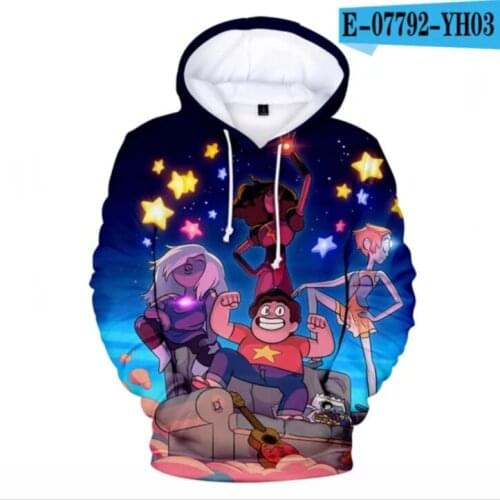New Funny 3D Print Men Women Children Anime Streetwear Steven Universe Sweatshirt Harajuku Hoodies Fashion Boys/girls Clothes