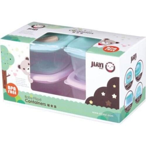 4Pcs/Set Portable Baby Food Containers Infant Milk Powder Box Plastic Food Supplement Crisper Kids Snack Storage Boxes T2151