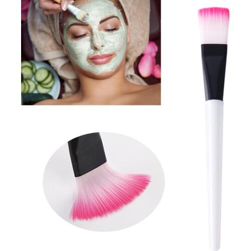 Professional Mask Brushes Makeup Brushes Cosmetic Brush Nylon Plastic Handle Powder Brush Fan-Shaped Makeup Brush Cosmetics Tool