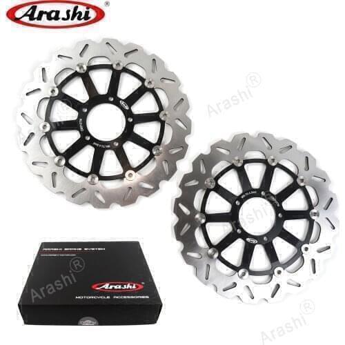 Arashi 1 Pair For DUCATI MULTISTRADA S TOURING 1200 2010-2014 CNC Floating Front Brake Disc Rotors 2010 2011 2012 2013 2014