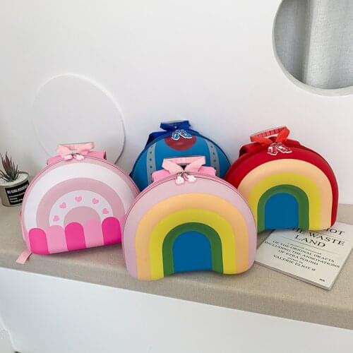 Kids Toddler Rainbow School Bags Baby Backpack Fashion Unicorn Dounts Bags for Kids Children Backpack Circle Kids School Bags