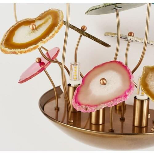 Northern Europe Led Wall Lamp Originality Restaurant Bar Counter Agate Decoration Lamp Aisle Wall Lamp Café Wall Illuminations