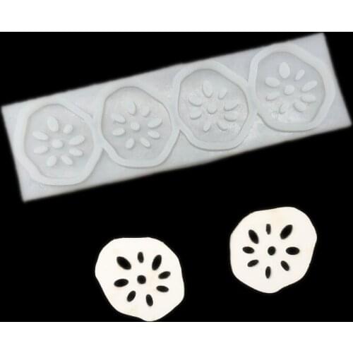 Lotus Root Sheet Chocolate Silicone Mold Fondant Cake Candy Molds Ice Cube Pastry Biscuits Mould Baking Cake Decoration Tools