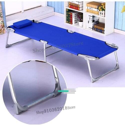 Lunch Break Folding Bed Small Single Person Provincial Space Office Simple Portable Small Childrens Nap Bed Summer Lounge Chair