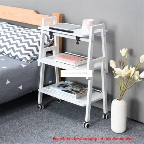 3 Layer Modern Sofa Side Tea Table With Wheel Easy to Move Simple Home Living Room Bedroom Corner Organize Storage Coffee Table